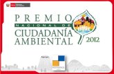 Premio Ciudadania Ambiental 2012