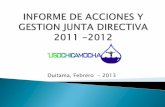 JUNTA DIRECTIVA - ASAMBLEAS DE UNIDADES 2013