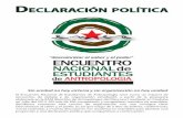 Declaración política y resolución ENEA 2014