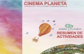 Resumen de actividades Cinema Planeta 2013