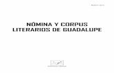Nómina y corpus literarios de guadalupe