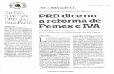 PRD dice no a reforma de Pemex e IVA
