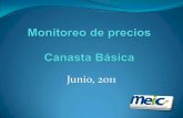 Monitoreo de Precios Canasta Básica Junio 2011