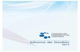 Informe de Gestión 2013 Cámara de Comercio de Cartago