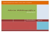 Alerta Bibliográfica Diciembre 2012