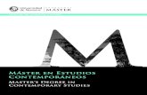 Máster en Estudios Contemporáneos