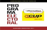 Programa electoral CUP Art©s 2011