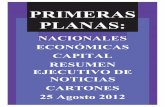 Primeras Planas Nacionales y Cartones 25 Agosto 2012