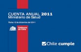 Ministerio de Salud - Cuenta anual 2011