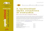 Agenda dels centres d'estudis 18 - 2012 - Del 15 al 21 de maig de 2012