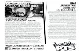 Boletín de la Juventud del PTS FADU Septiembre 2012