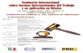 Seminario Internacional sobre Normas Internacionales del Trabajo y su aplicación en México