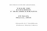 GUIA DEL VIAJE DE ESTUDIOS A ITALIA DE 1º BACHILLERATO