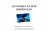 A modo de reflexión: ¿es posible la web semántica?