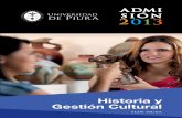 Brochure Historia y Gestión Cultural