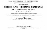 Memoria sobre las últimas campañas de la independencia de Chile 1819-1824