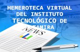HEMEROTECA VIRTUAL DEL INSTITUTO TECNOLÓGICO DE ALTAMIRA