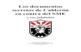 Los documentos secretos de Calderón en contra del SME y sus Jubilados