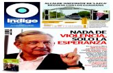Periódico Reporte Indigo: NADA DE VIOLENCIA, SOLO LA ESPERANZA