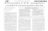 Presenta CFE amparo contra transparencia