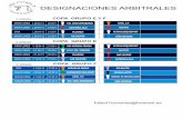 Designaciones Copa aplazados 6 jornada
