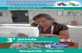 Testimonios gráficos de la 3a jornada de capacitación en Yecapixtla, en el estado de Morelos