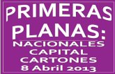 Primeras Planas Nacionales y Cartones 8 Abril 2013