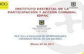 Instituto Distrital de la Participación y Acción Comunal IDPAC