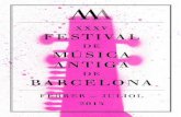 Programa del XXXV Festival de Música Antiga de Barcelona