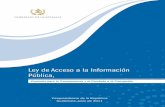 Ley de acceso a la información pública versión comentada agosto 2011