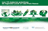 Las 15 mejores prácticas de Agenda Local 21 del País Vasco