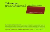 Agenda presidencial CIPPEC - Memo Transparencia