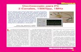 Osciloscopio para PC 2 Canales, 1400Vpp, 1MHz