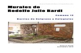 Murales de Bardi en la Ciudad de Buenos Aires. Comuna 13: barrios de Belgrano y Colegiiales.