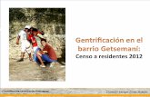 Caracterización socioeconómica población nativa de Getsemaní