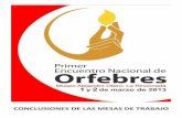 Conclusiones del 1er. encuentro nacional de orfebres de Venezuela 2013