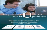 Folleto Inscripción a las Universidades Públicas 2012-2013