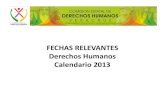 Calendario fechas relevantes de DDHH Veracruz