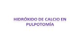 hidroxido de calcio en pulpotomia