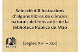 Selecció d'il.lustracions de llibres de ciències del fons antic de la Biblioteca de Maó