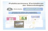Boletin de tabla de contenidos de publicaciones de odontologia Dic 2011