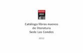 Novedades Literatura Sede Las Condes 2012