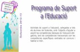 Programa de Suport a l'Educació 2012-13