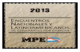 Dossier de Encuentros MPE 2013