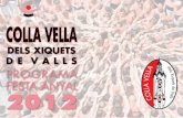 Programa Festa Anyal 2012 Colla Vella dels Xiquets de Valls