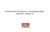 Guraso txandak 2012-2013 ikasturtea