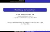 Robótica y Software Libre - Flisol 2012-Medellín