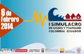 I Simulacro de Sismo y Tsunami Colombia - Ecuador. Aplicativos