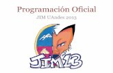 Programación JIM 2013