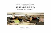 MEMORIA DE LA BIBLIOTECA 2010-2011